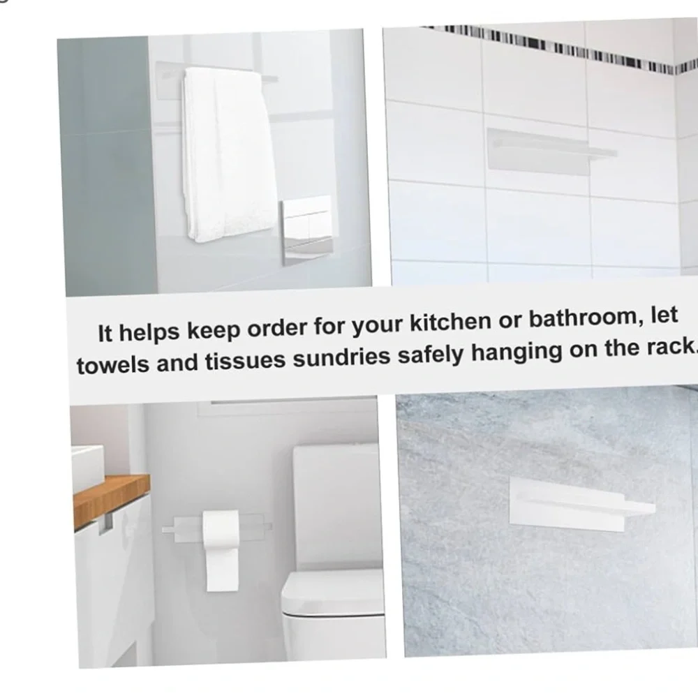 White Magnetic Towel Rack